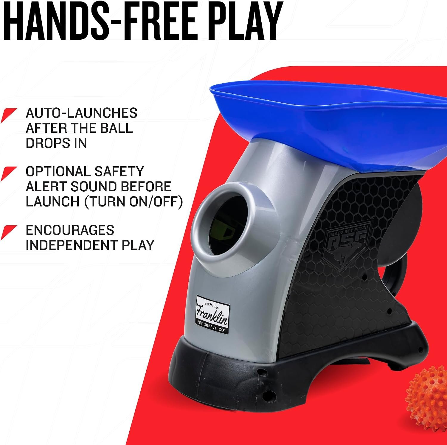 Franklin Ready Set Fetch review: hands-free play depends on the dog dropping the ball into the tray
