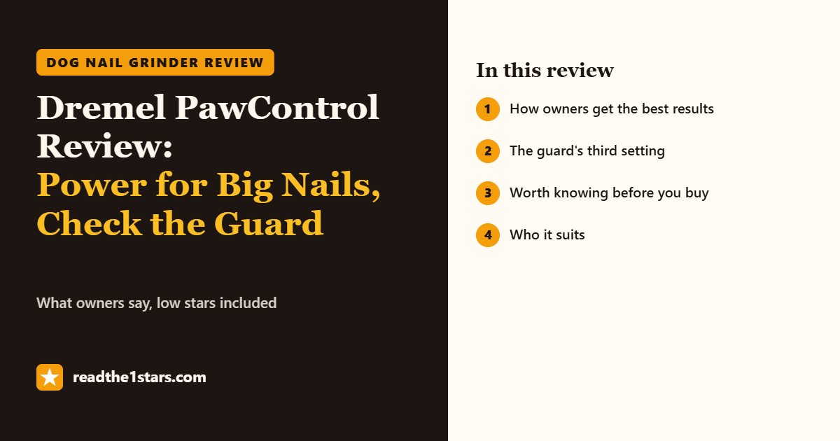 Dremel PawControl review: power for big nails, check the guard