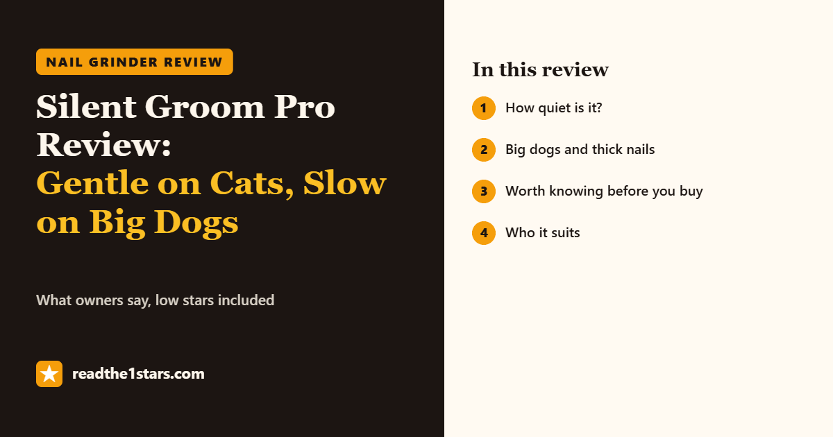Silent Groom Pro review: gentle on cats, slow on big dogs